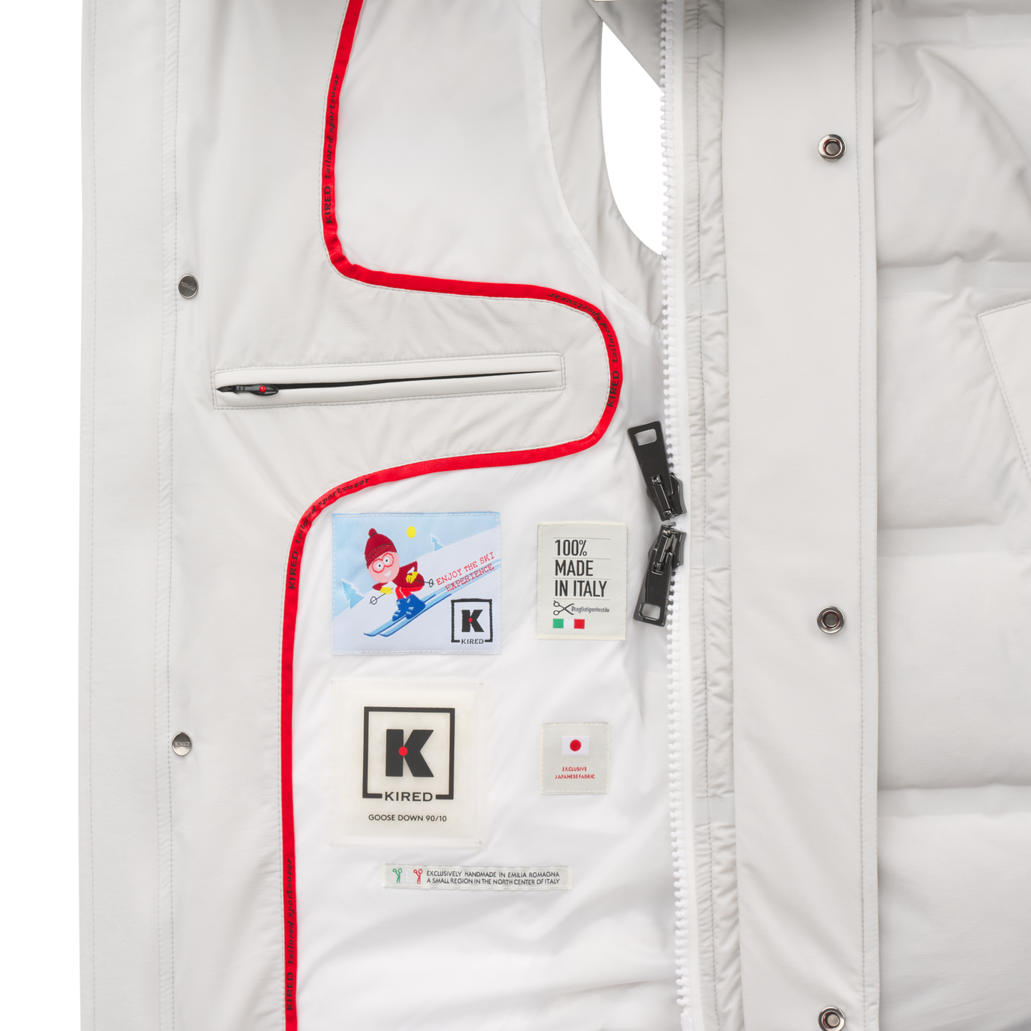 Kired Quilted Shell Hooded Down Vest - SARTALE