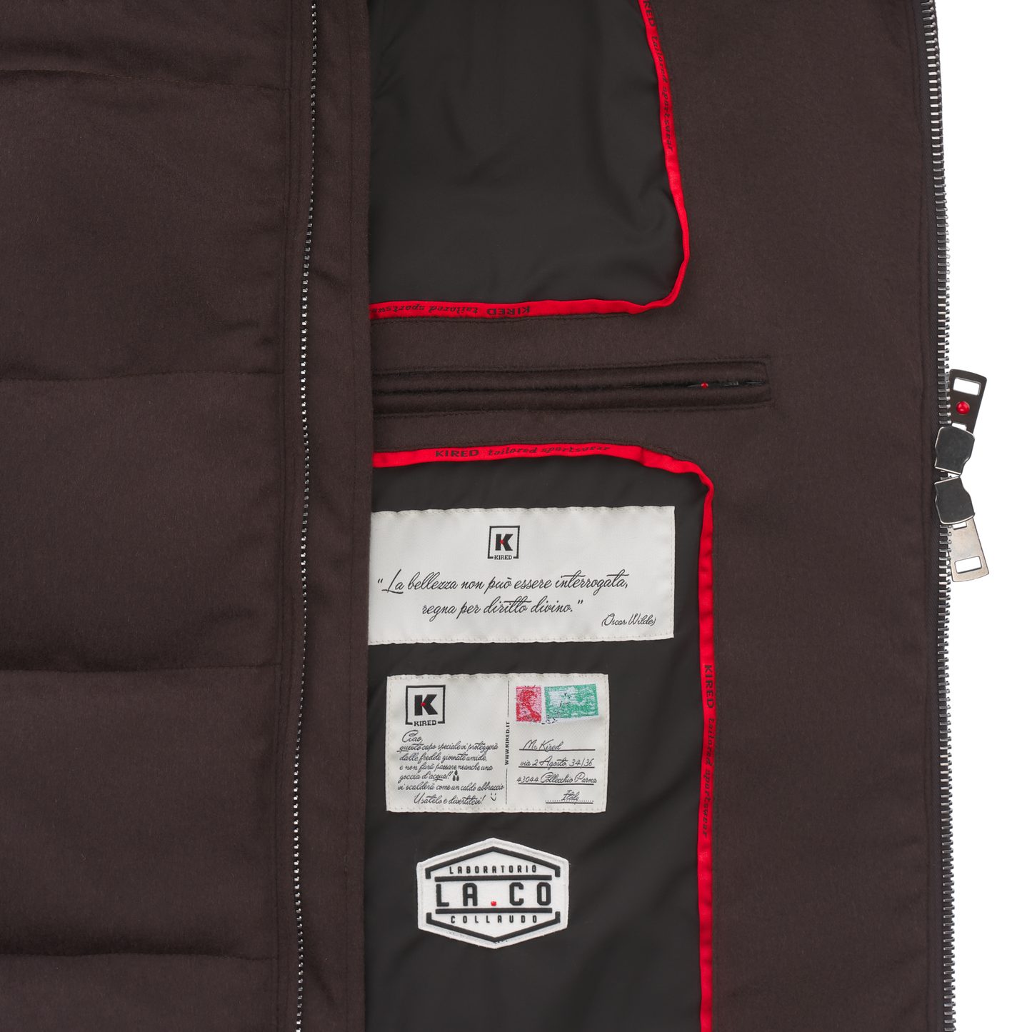 Kired Quilled Shell Cashmere Hooded Down Jacket - SARTALE