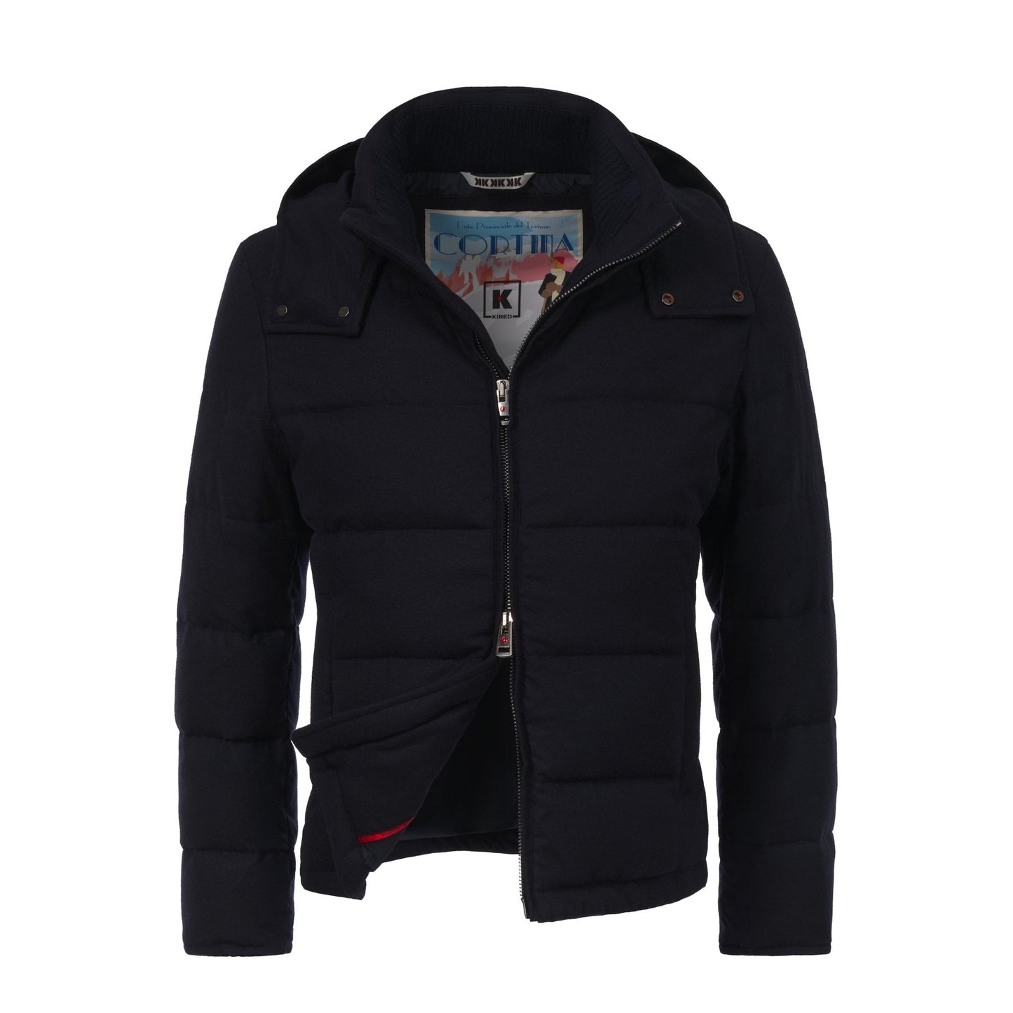 Kired Quilted Shell Wool and Silk-Blend Hooded Down Jacket - SARTALE