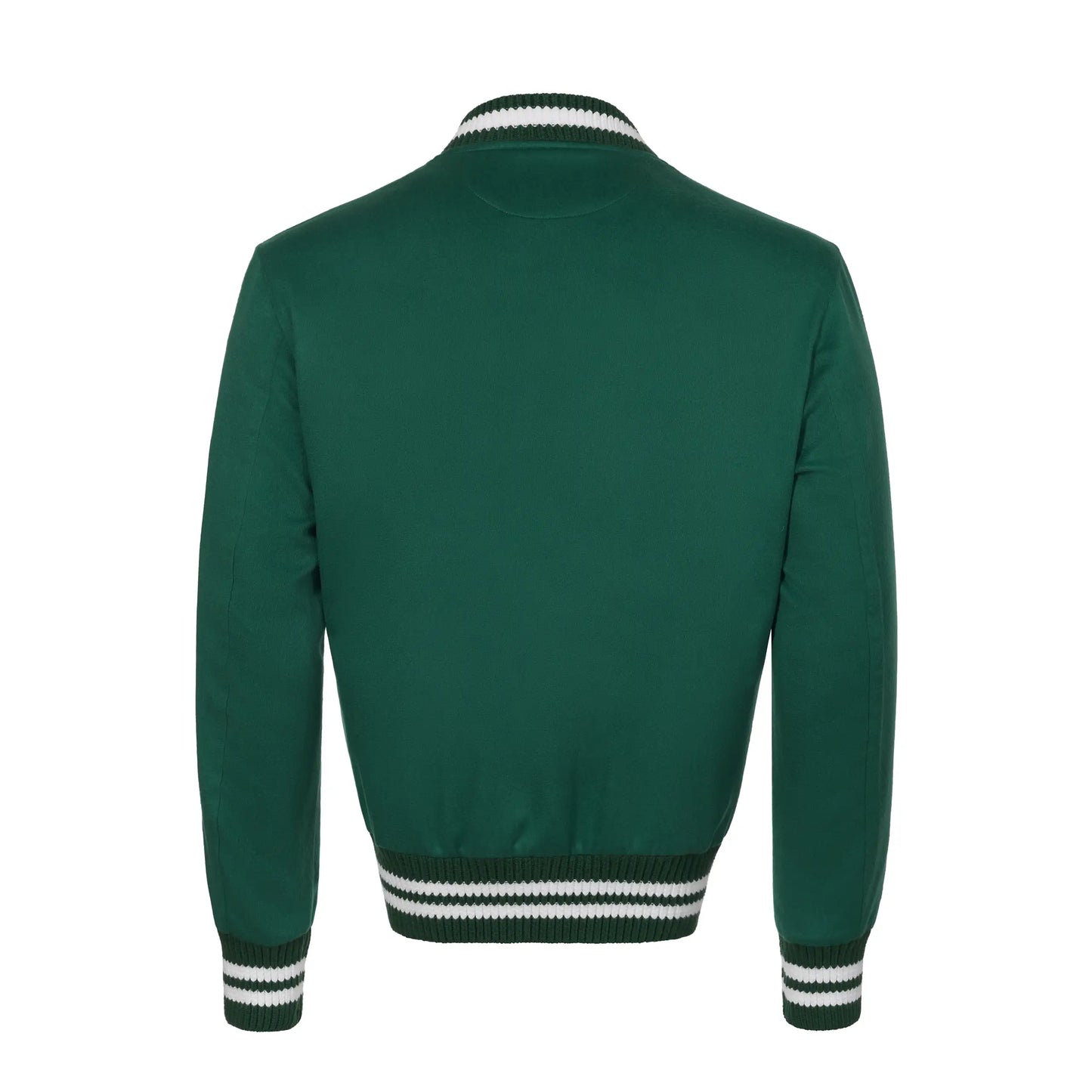 Cashmere Bomber Jacket in Pine Green