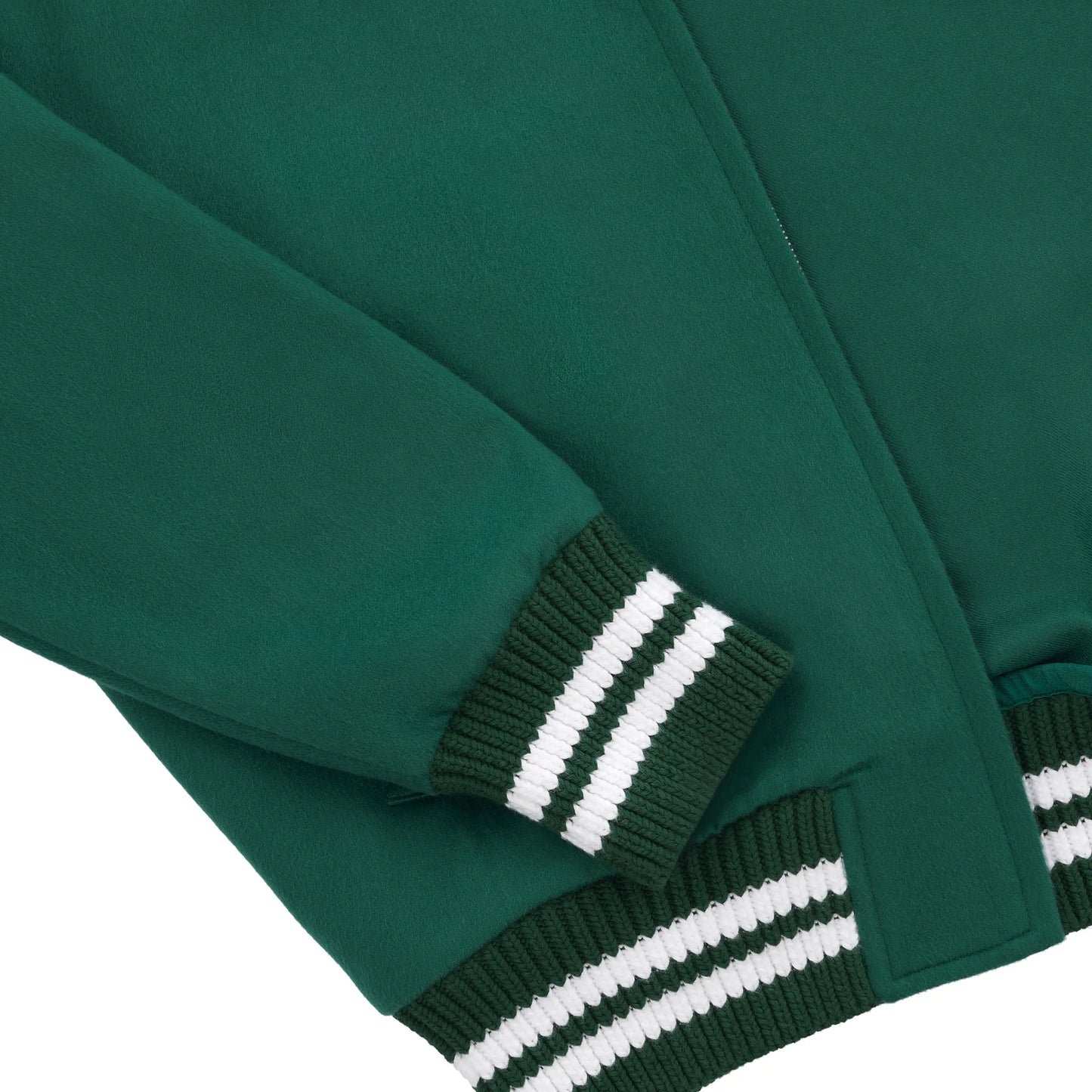 Cashmere Bomber Jacket in Pine Green