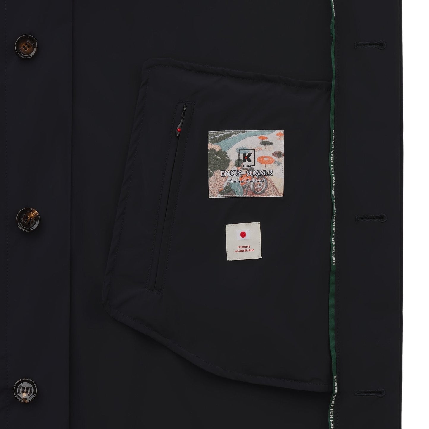 Kired Raincoat in Dark Blue - SARTALE