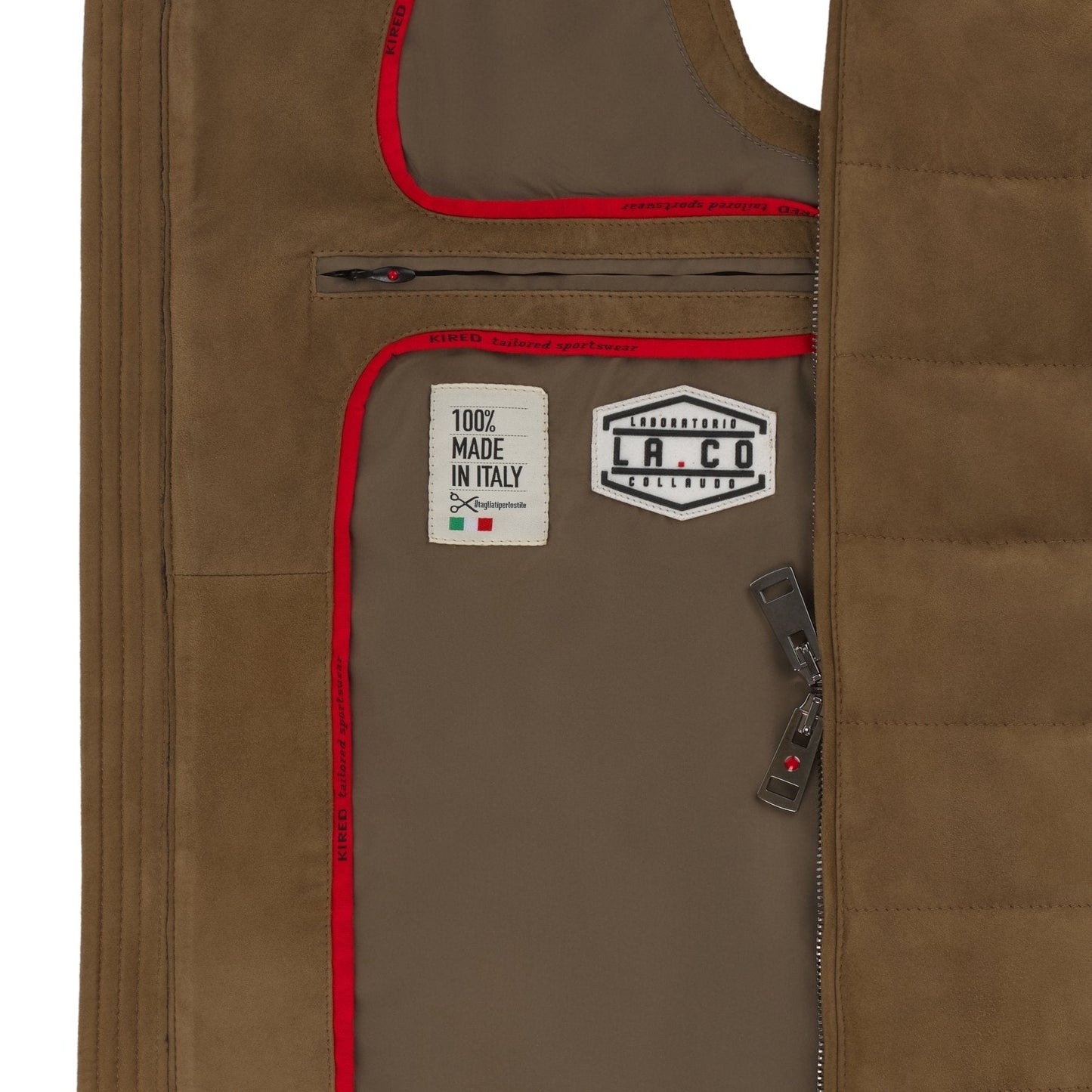 Kired Quilted Suede Vest - SARTALE