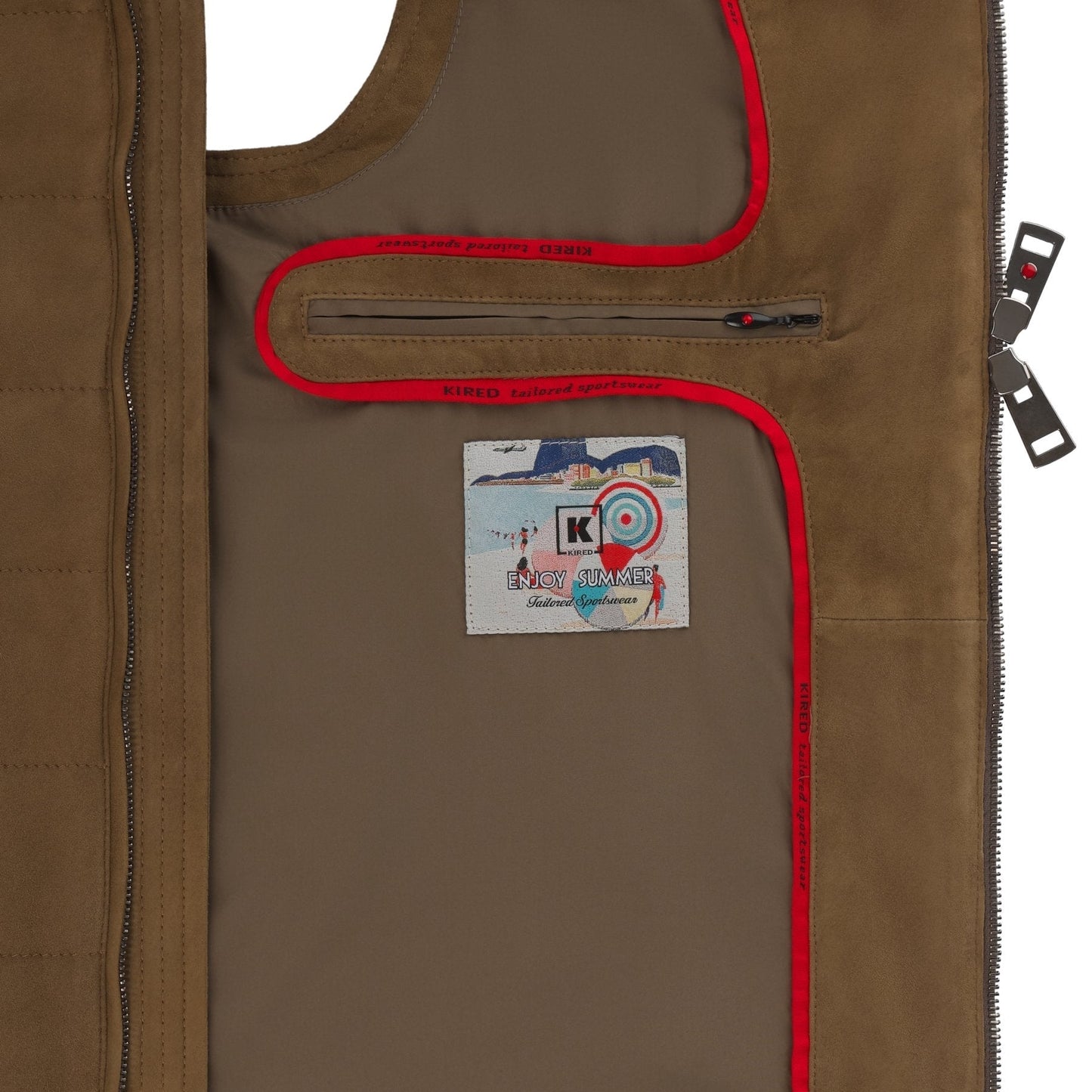 Kired Quilted Suede Vest - SARTALE