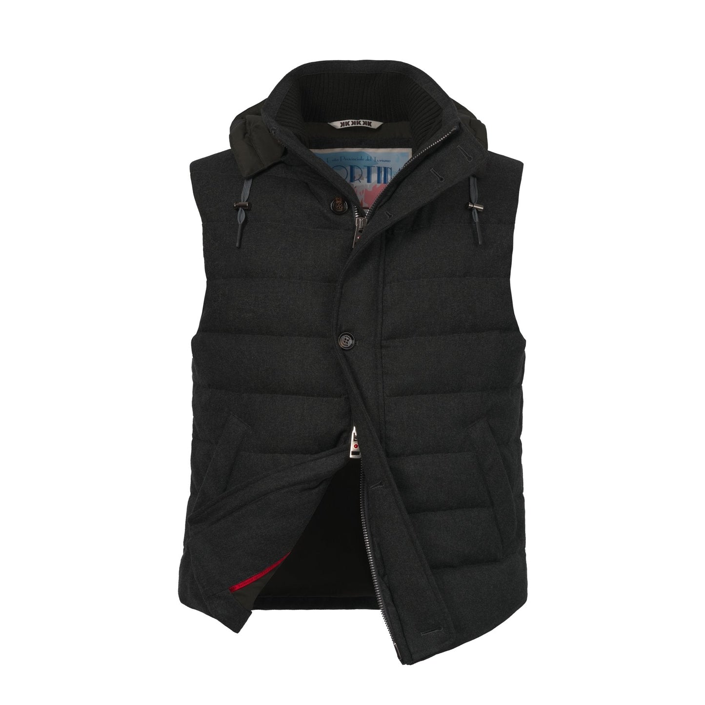 Kired Quilted Shell Hooded Down Vest - SARTALE