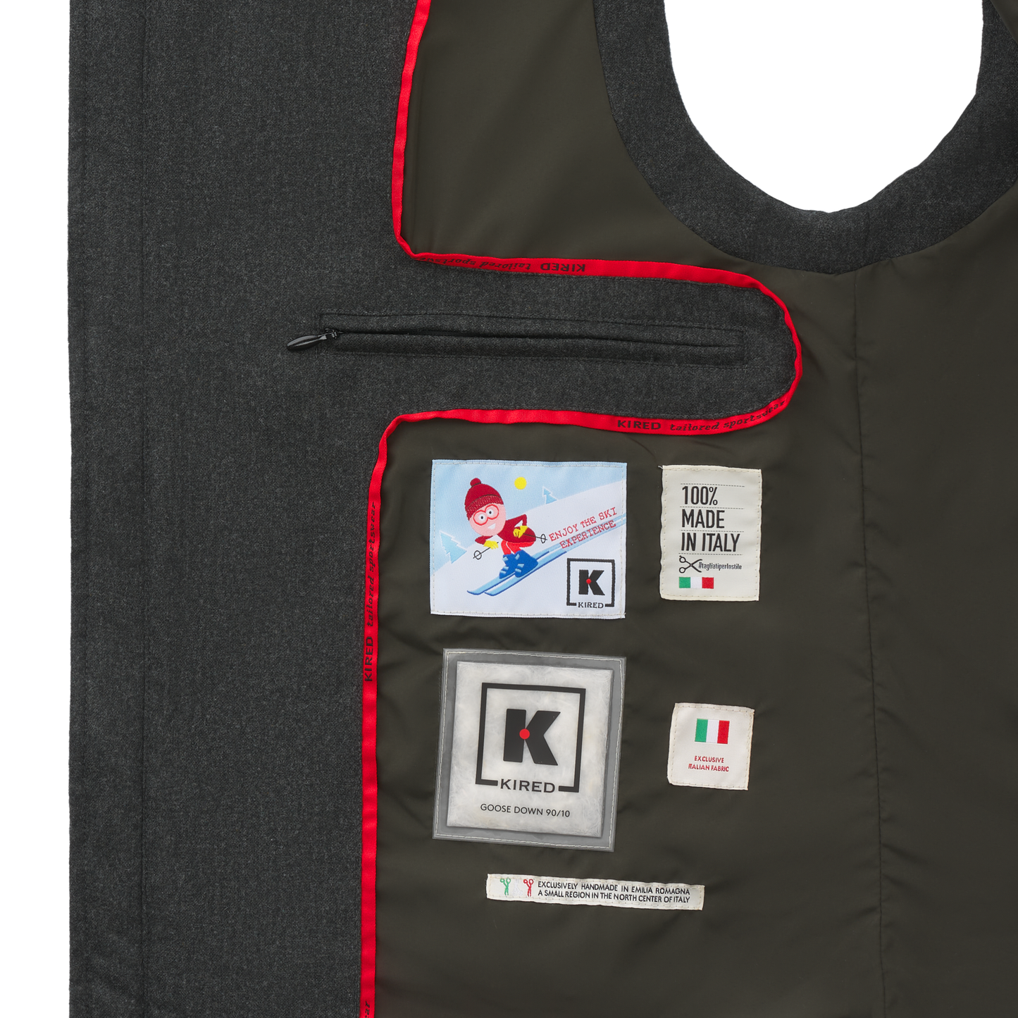 Kired Quilted Shell Hooded Down Vest - SARTALE