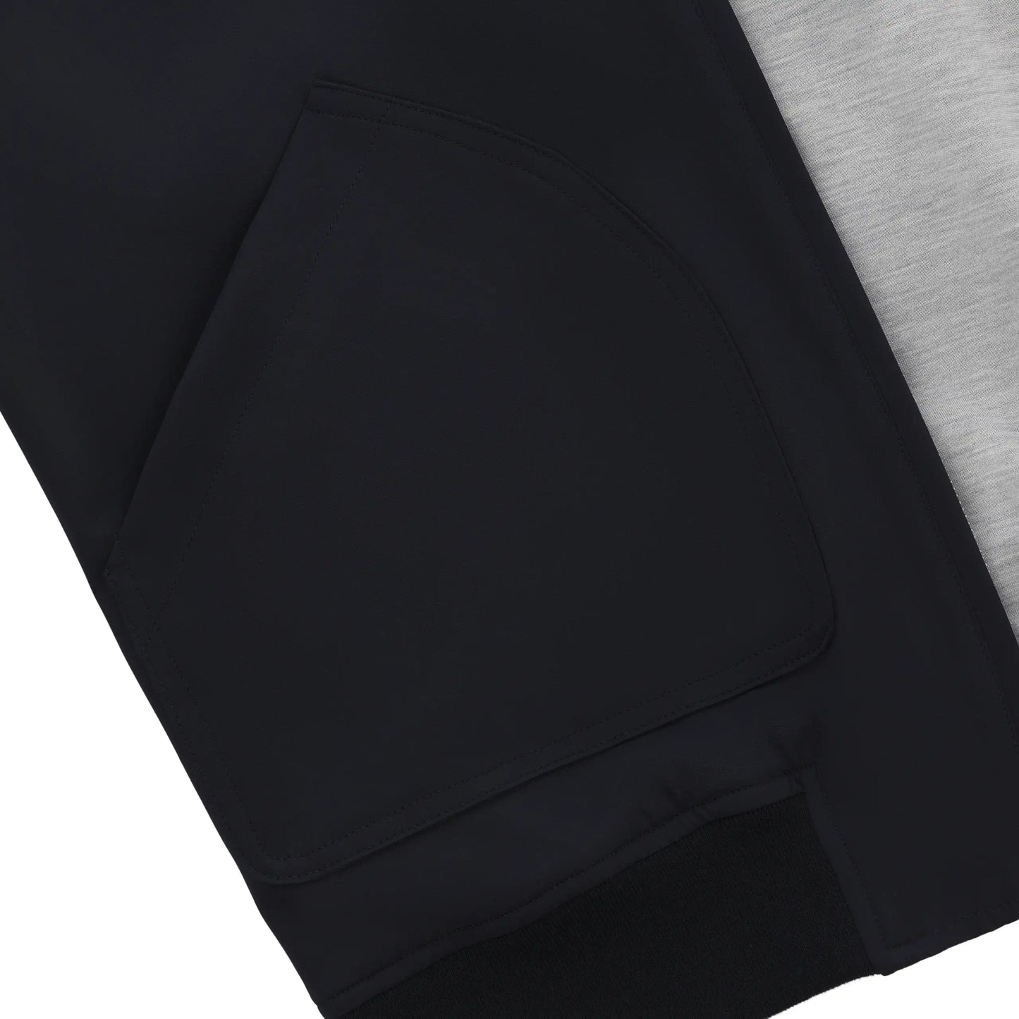 Hooded Reversible Bomber in Dark Blue
