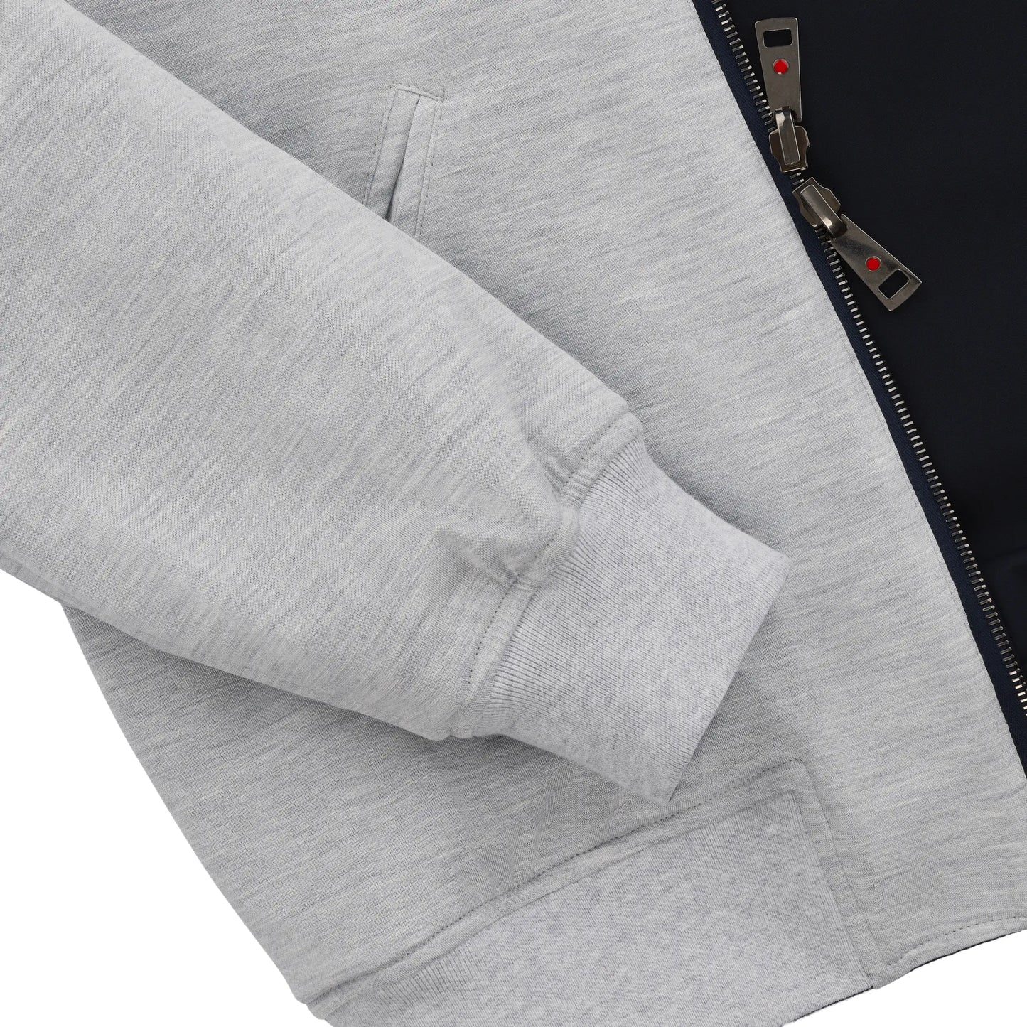 Hooded Reversible Bomber in Dark Blue