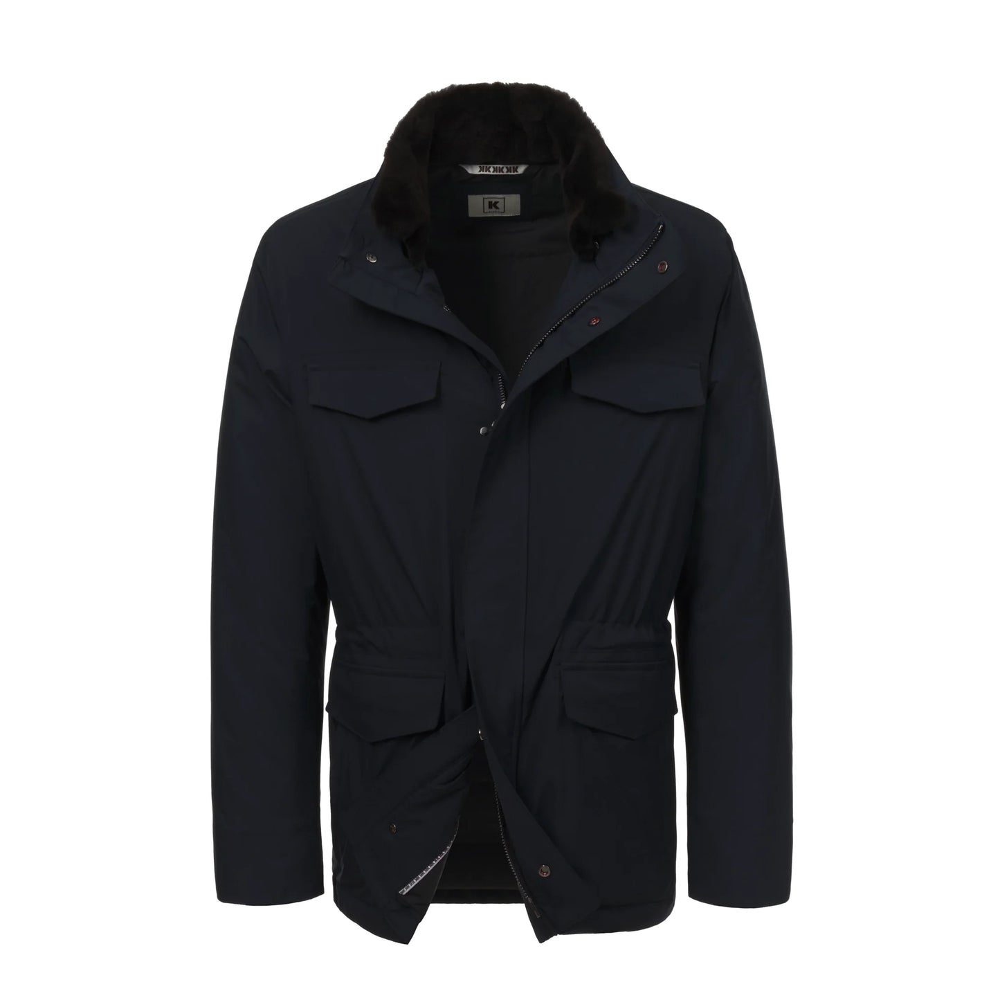Hooded Field Jacket in Blue