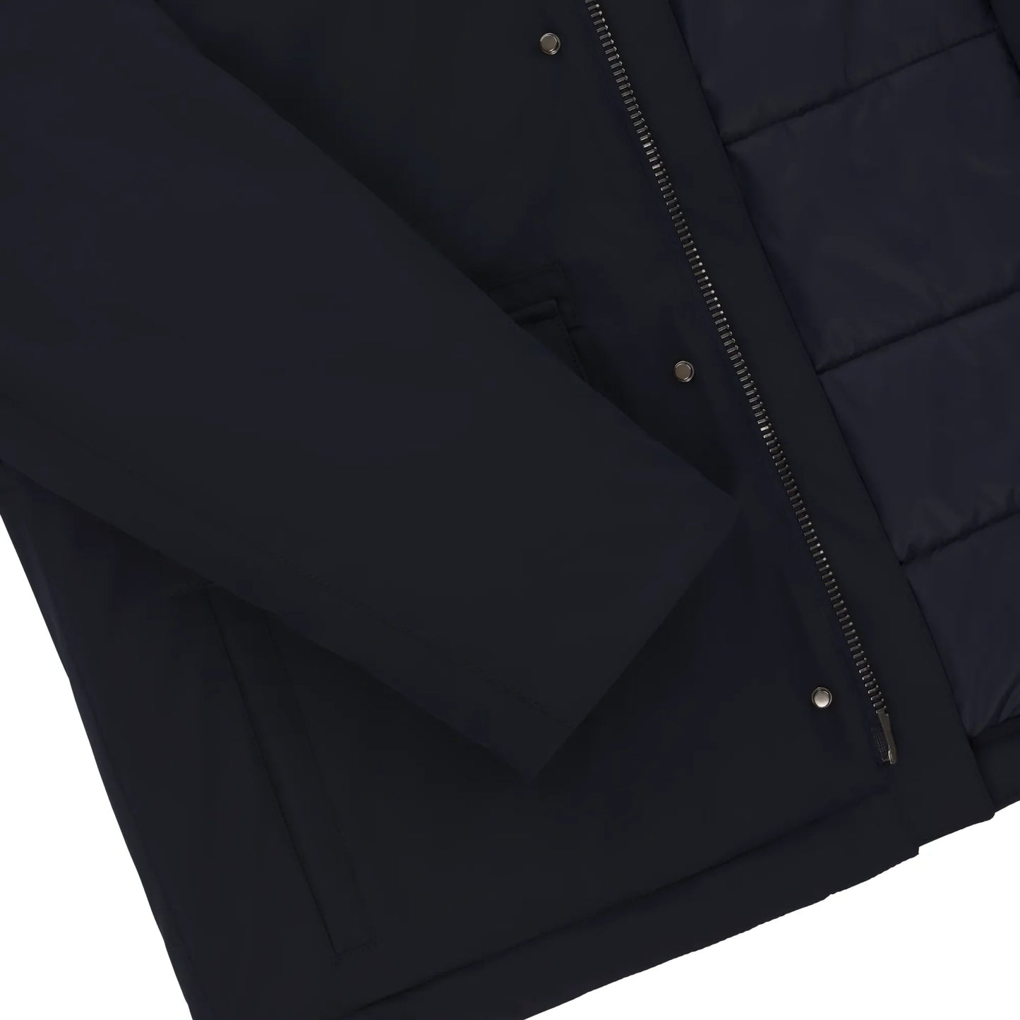 Hooded Field Jacket in Navy Blue