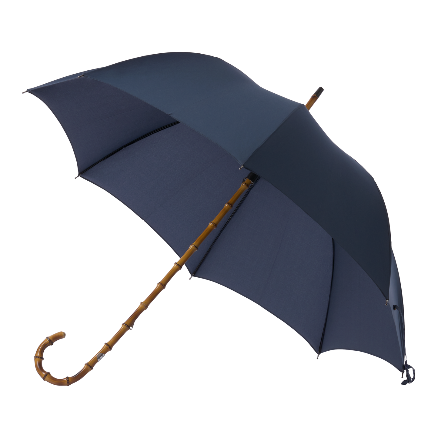 Bontoni Bamboo-Handle Umbrella in Blue - SARTALE