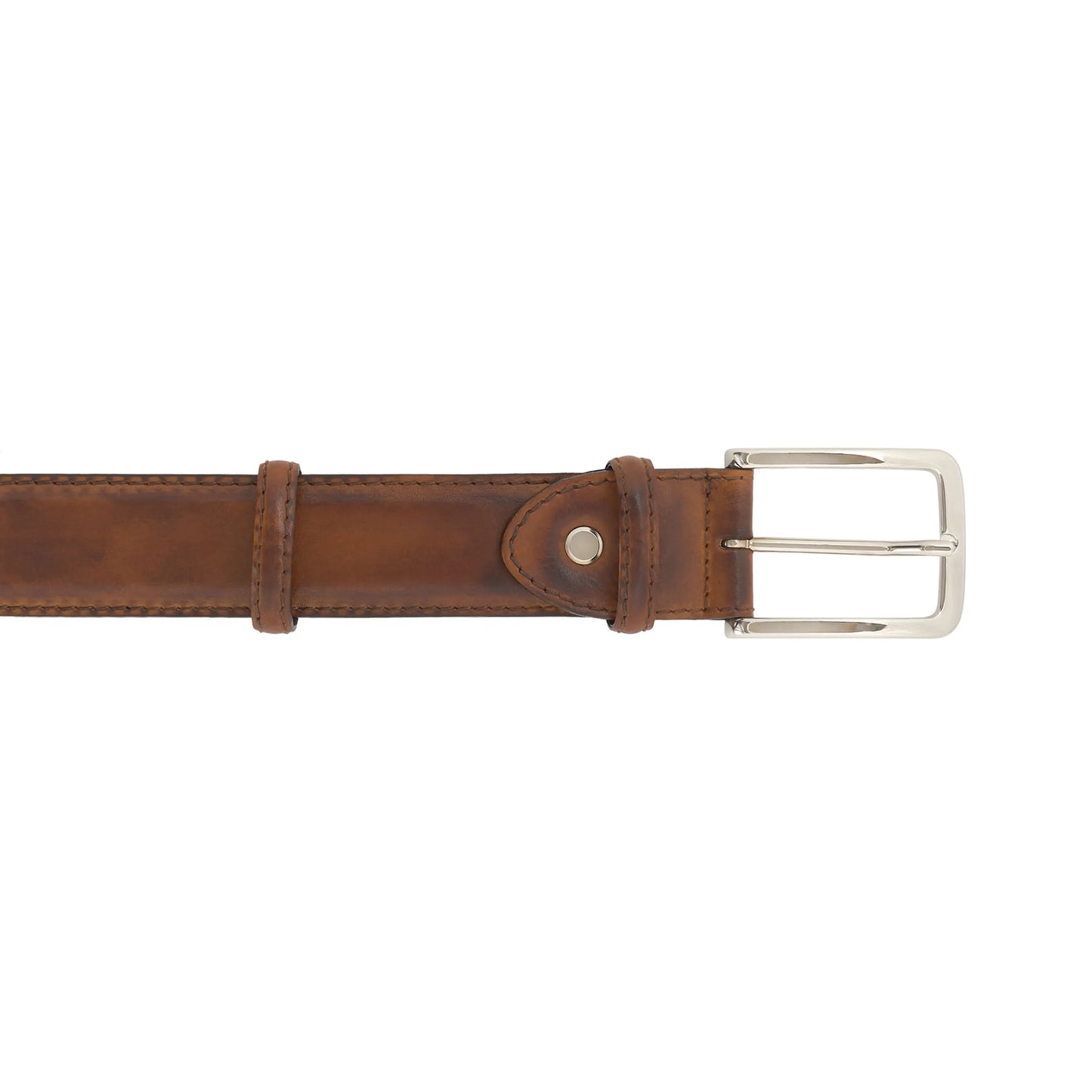Leather Belt in Dark Cognac