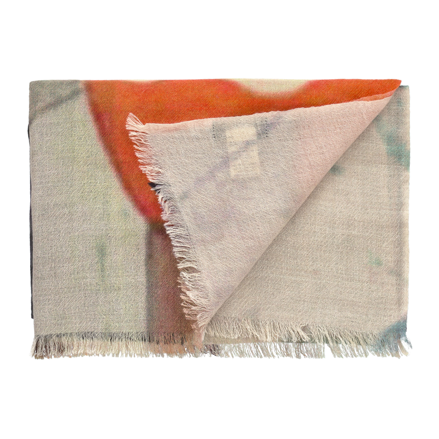 Cesare Attolini Multicolor Printed Cashmere and Cotton-Blend Scarf - SARTALE