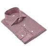 Fray Regular-Fit Striped Linen Shirt in Wine Red - SARTALE