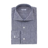 Fray Regular-Fit Striped Linen Shirt in Blue and White - SARTALE