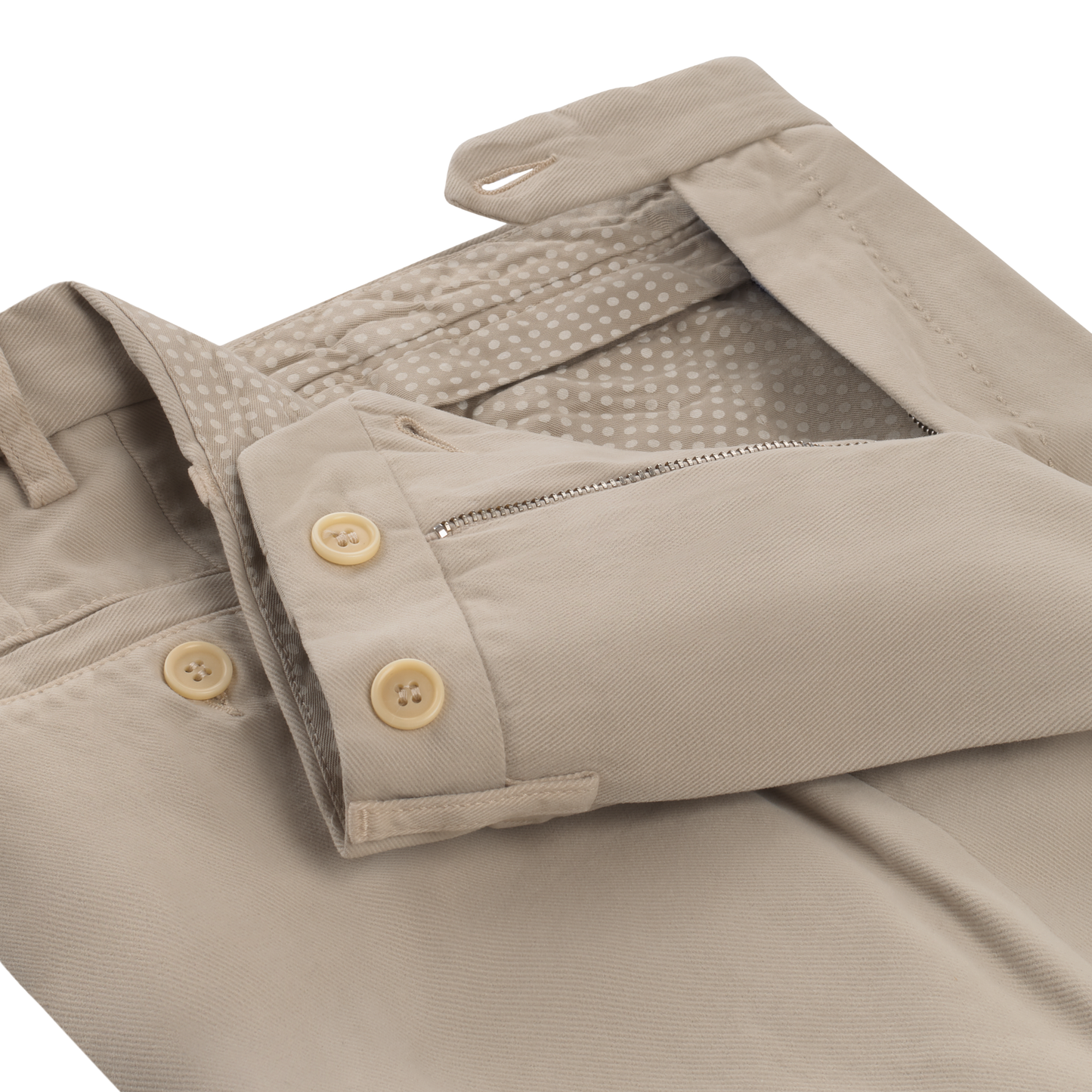Rota Regular-Fit Cotton and Cashmere-Blend Pleated Trousers in Beige - SARTALE