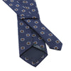 Jacquard Lined Silk Tie with Floral Design