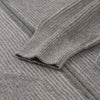 Piacenza Cashmere Ribbed Cashmere Zip-Up Cardigan in Grey - SARTALE