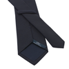 Plain Lined Cotton Tie in Solid Blue
