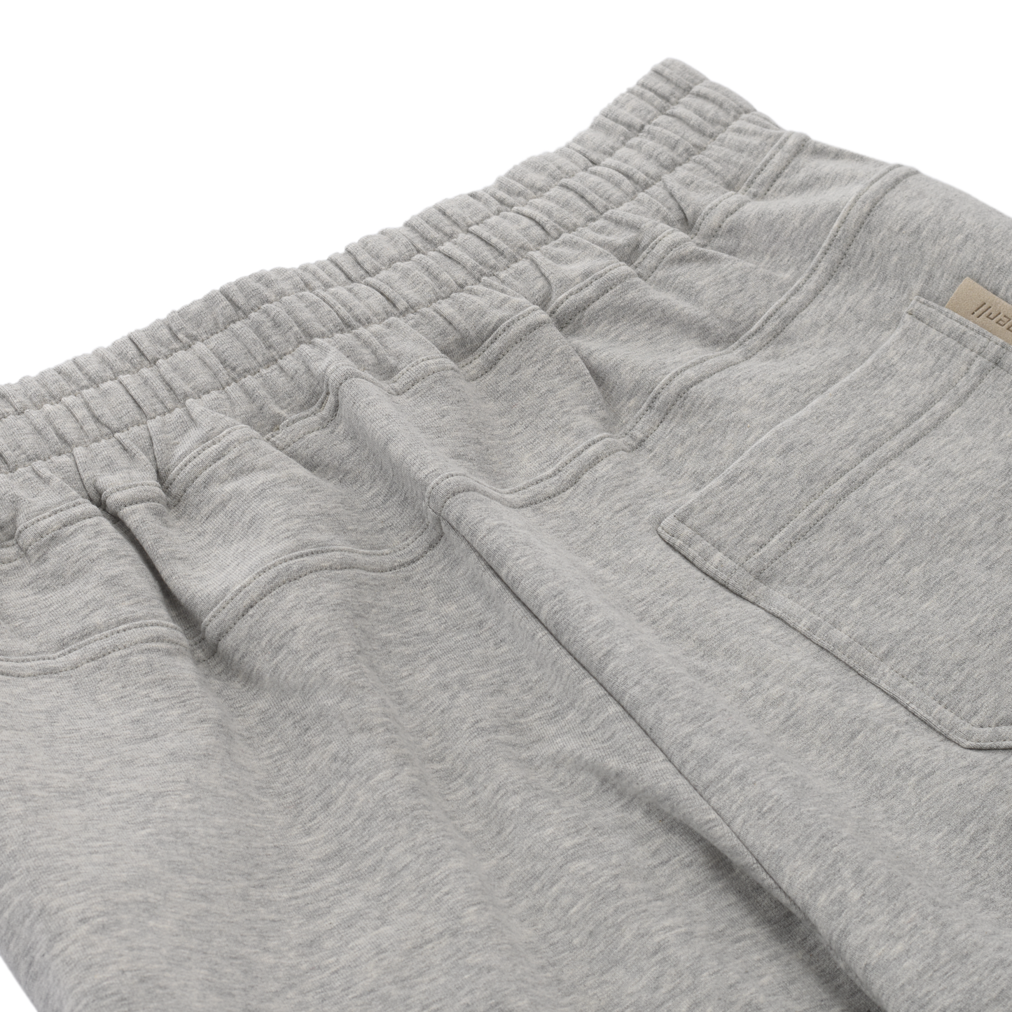 Drawstring Cotton Home Trousers in Light Grey
