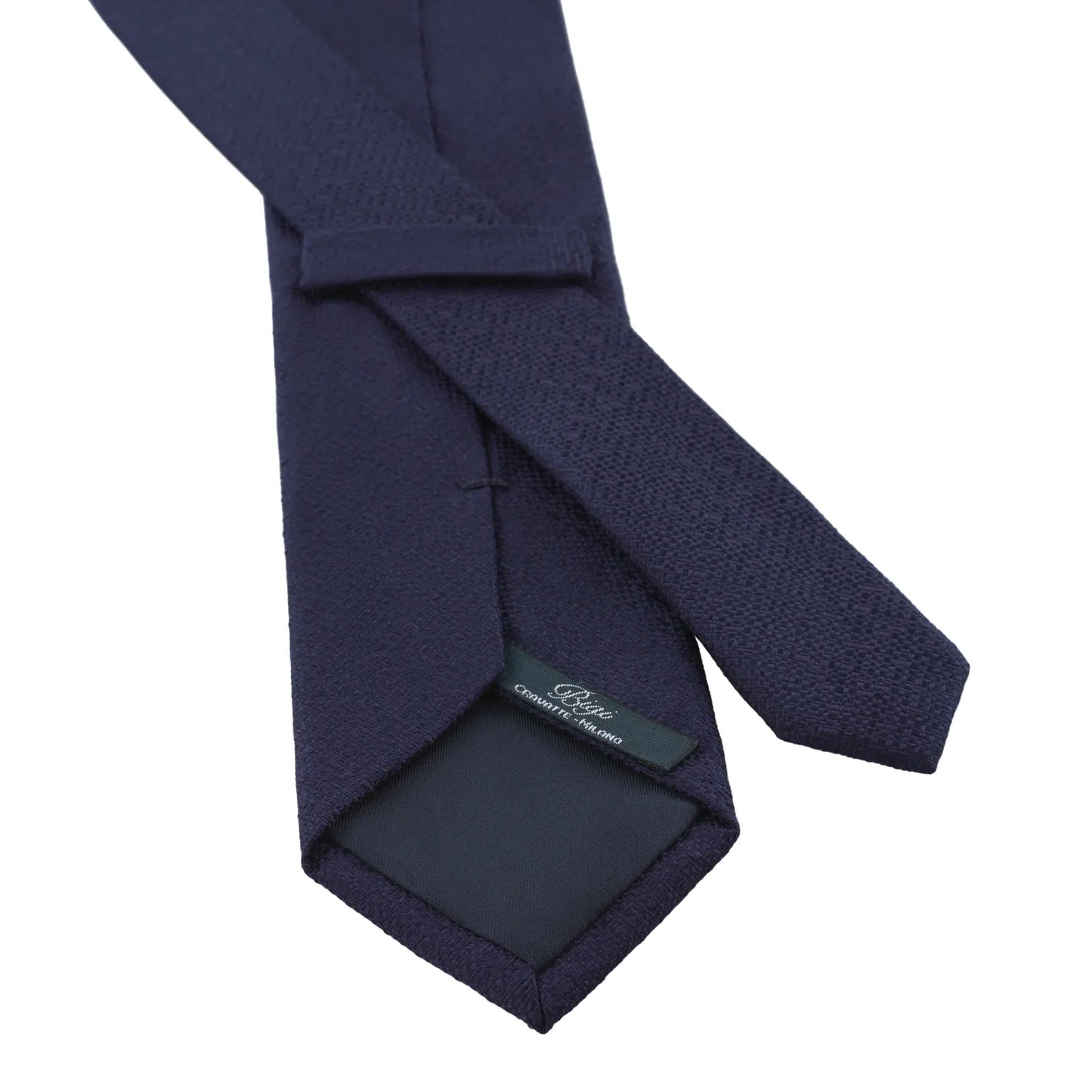 Navy Woven Silk Tie