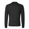 Luigi Borrelli Crew-Neck Virgin Wool, Silk and Cashmere-Blend Sweater in Dark Grey - SARTALE