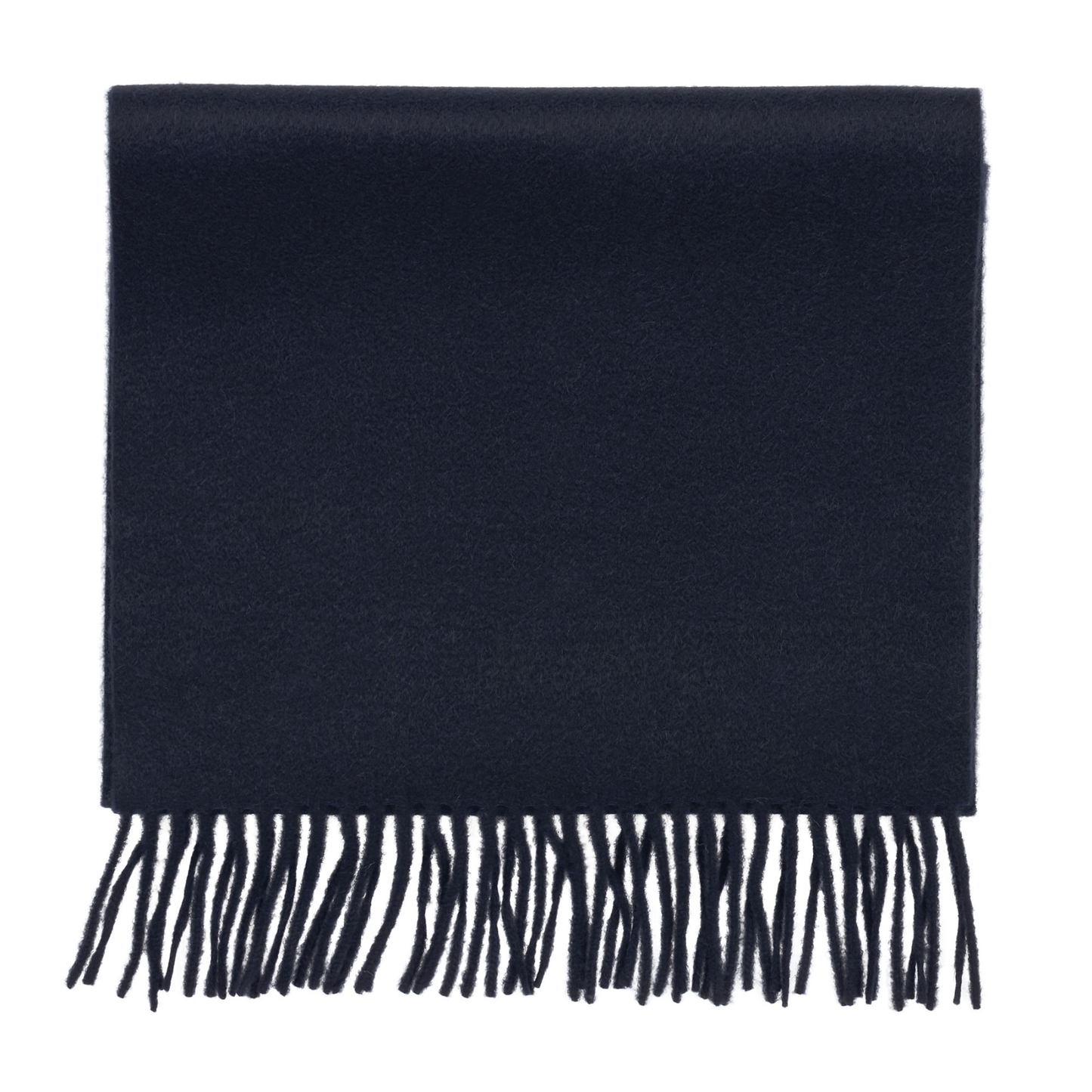 Colombo Fringed Cashmere Scarf in Dark Blue - SARTALE