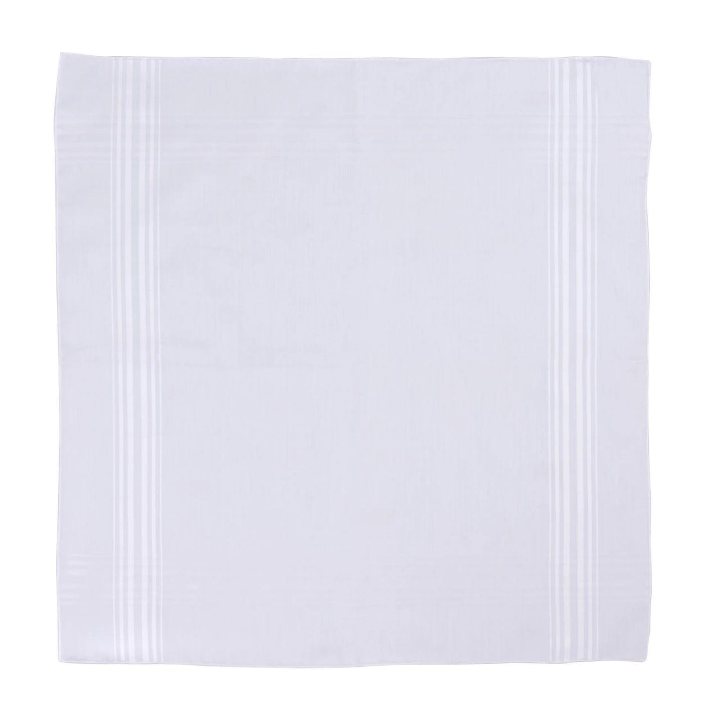 Cotton Pocket Square in White