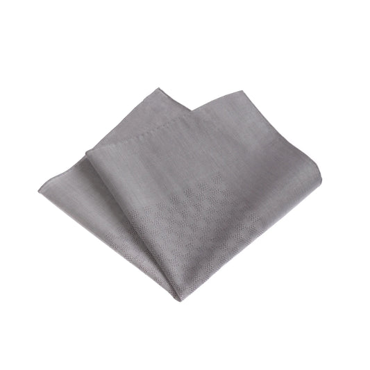 Cotton Pocket Square in Grey