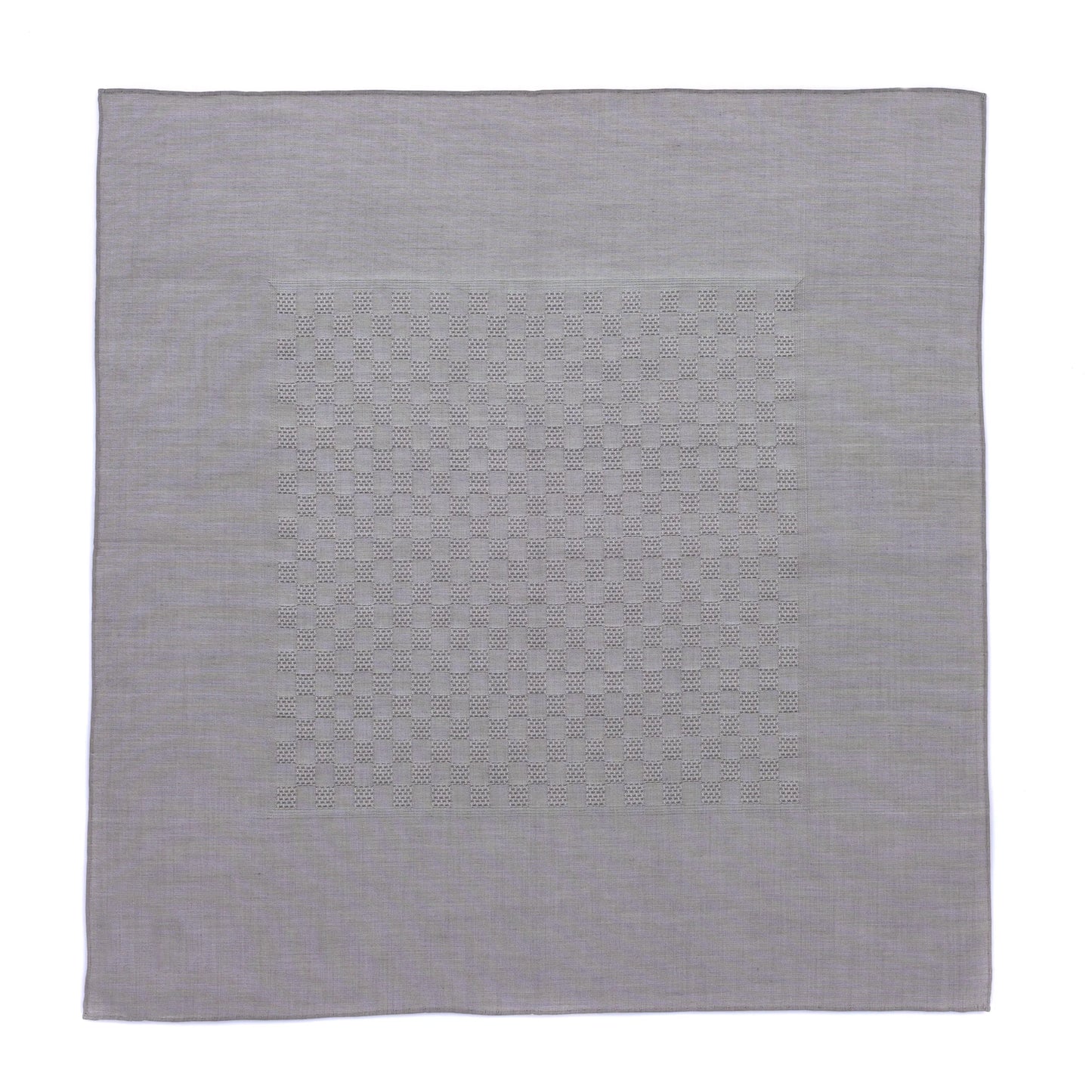 Cotton Pocket Square in Grey