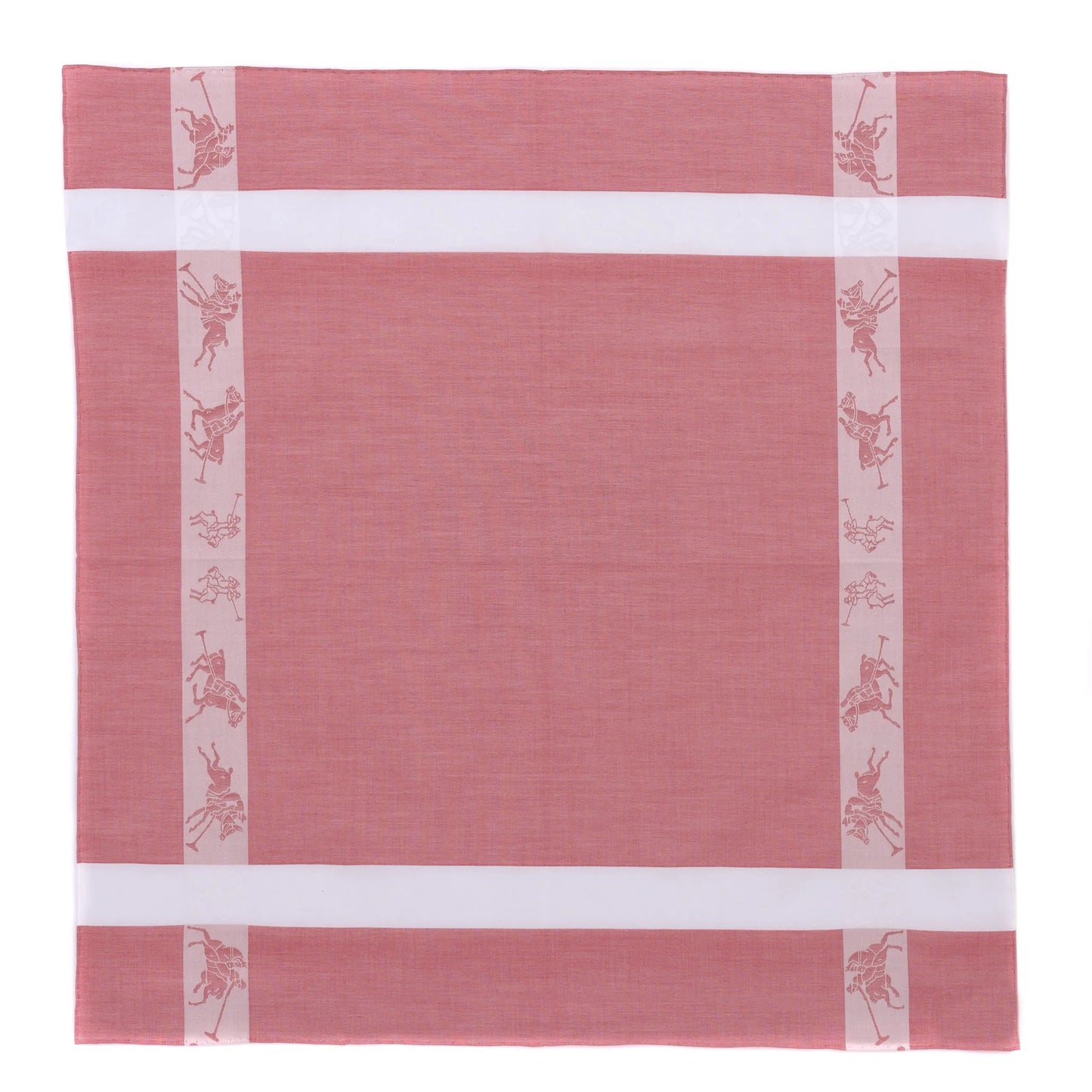 Printed Cotton Pocket Square in Pink