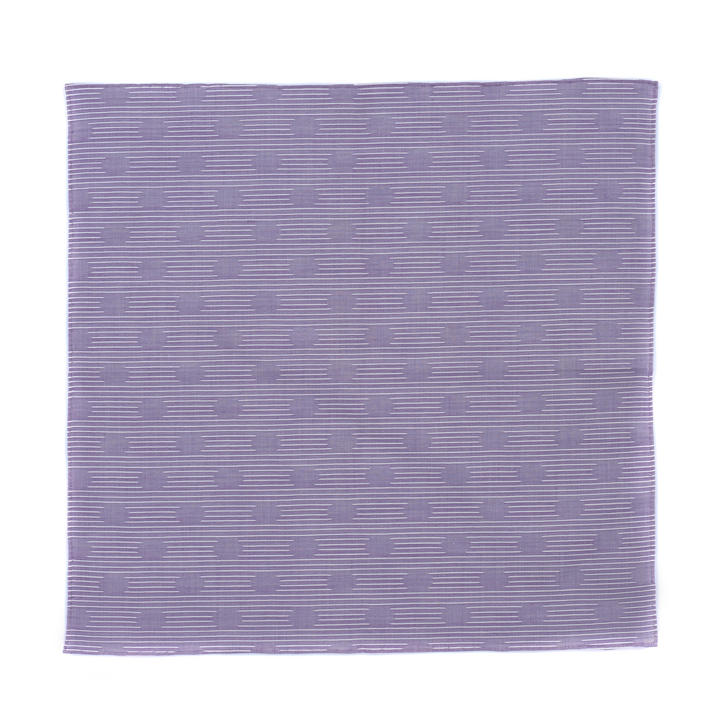 Bedrucktes Einstecktuch aus Baumwolle in Violett