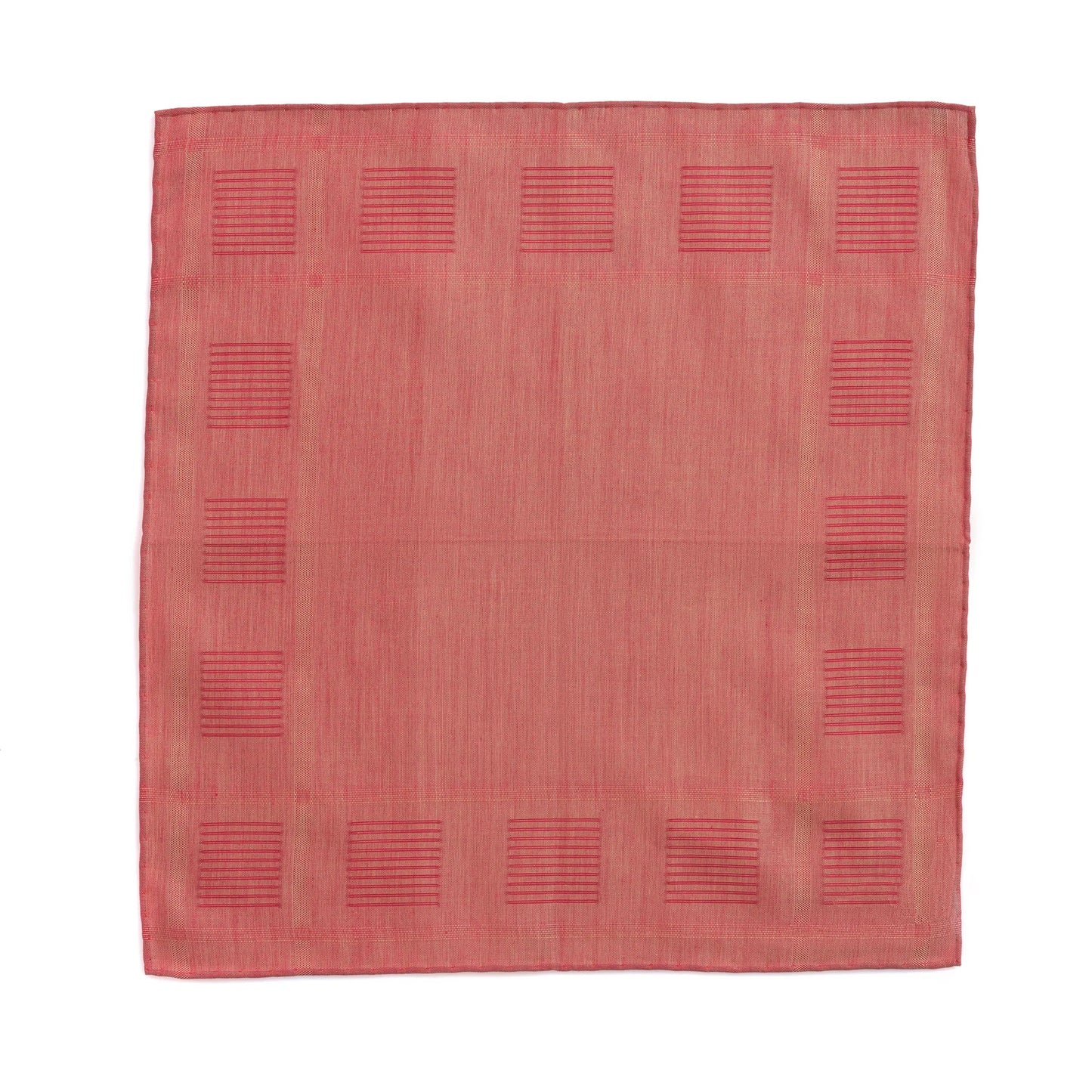 Einstecktuch aus Baumwolle in Rot (2)