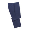 Regular-Fit Virgin Wool Trousers in Blue Rota - Sartale