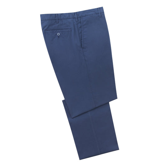 Rota Regular-Fit Cotton Sport Trousers in Blue - SARTALE