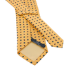 Printed Yellow Tie with Leaf Design