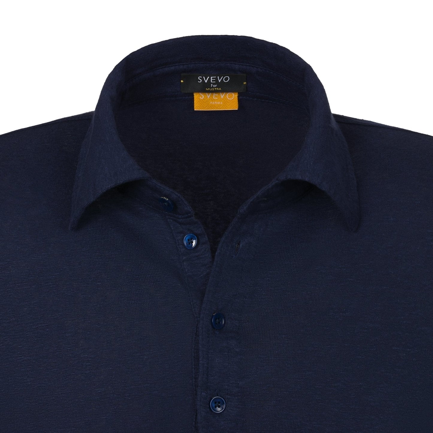 Svevo Long Sleeve Stretch-Linen Polo Shirt - SARTALE