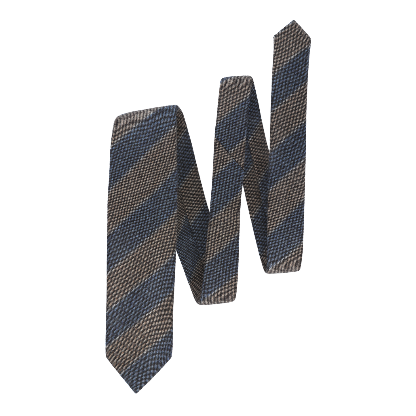 Regimental Woven Wool Tie in Multicolor