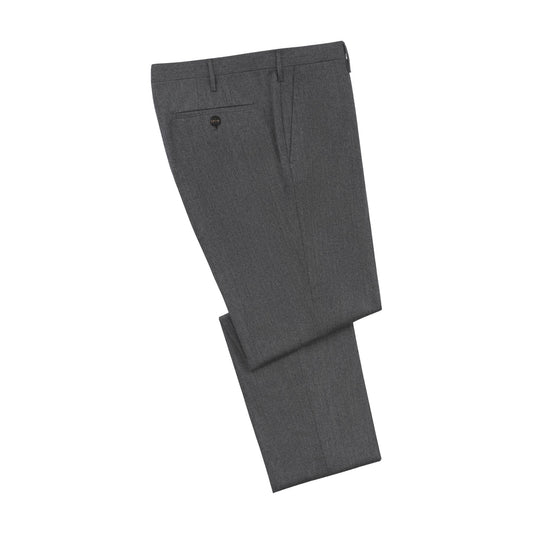 Rota Regular-Fit Virgin Wool Classic Trousers in Grey - SARTALE