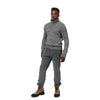 Slim-Fit-Hose aus Stretch-Baumwollsamt in Grau