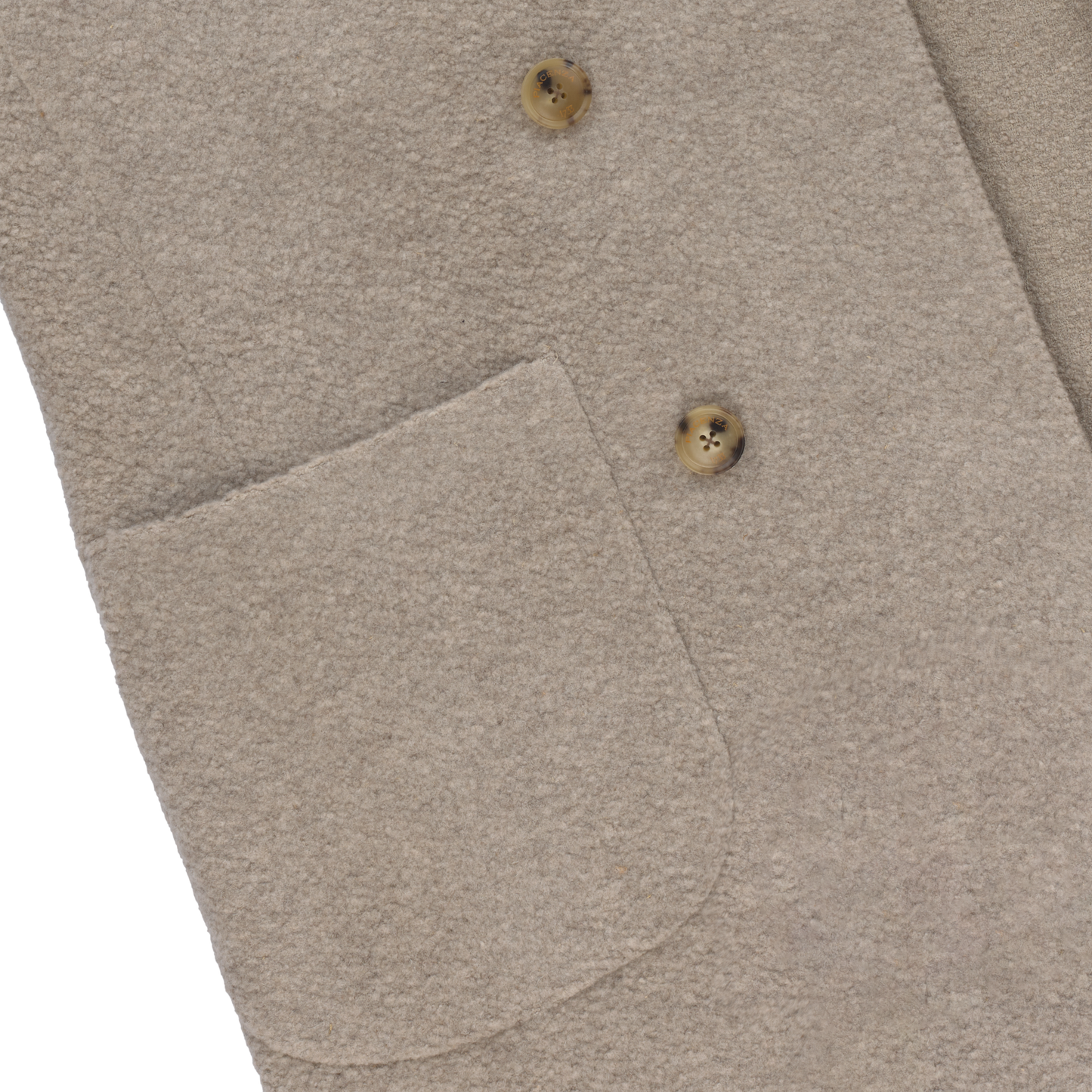 Piacenza Cashmere Double-Breasted Virgin Wool and Cashmere-Blend Coat in Ivory - SARTALE