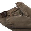 Schmal geschnittene 5-Pocket-Hose aus Stretch-Baumwolle in Khaki