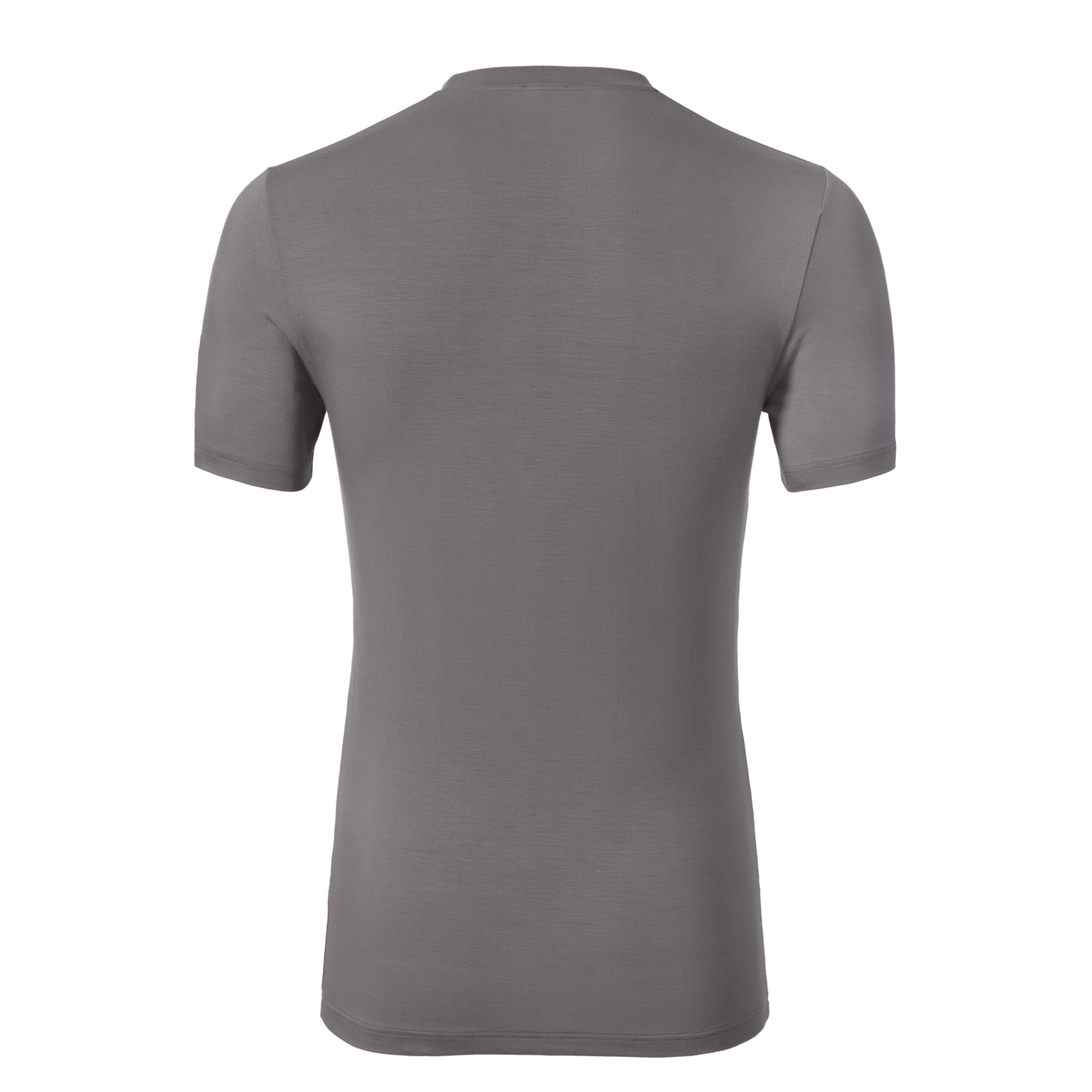 T-Shirt mit Rundhalsausschnitt in Grau