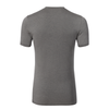 T-Shirt mit Rundhalsausschnitt in grauer Melange