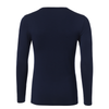 Crew-Neck Long Sleeve T-Shirt in Navy Blue