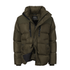 Hooded White Duck-Down Padded Jacket