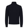 Cashmere Roll-Neck Pullover in Navy Blue