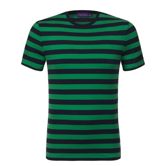 Crew-Neck Pima Cotton T-Shirt in Green