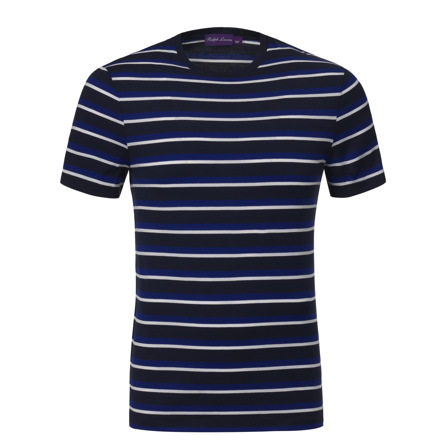 Crew-Neck Short Sleeve Knit Classic in Navy