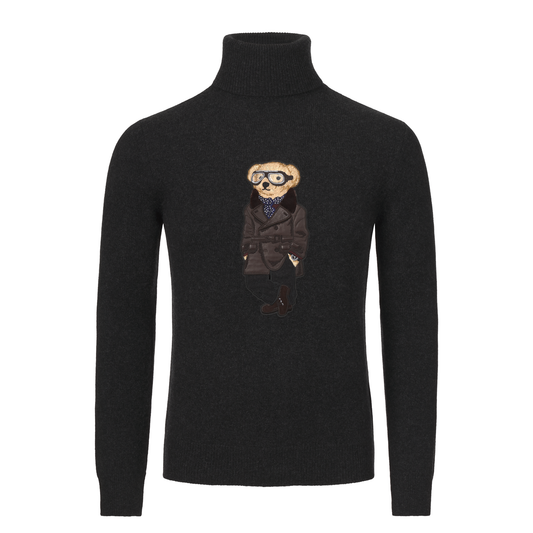 Polo Bear Cashmere Roll-Neck Pullover